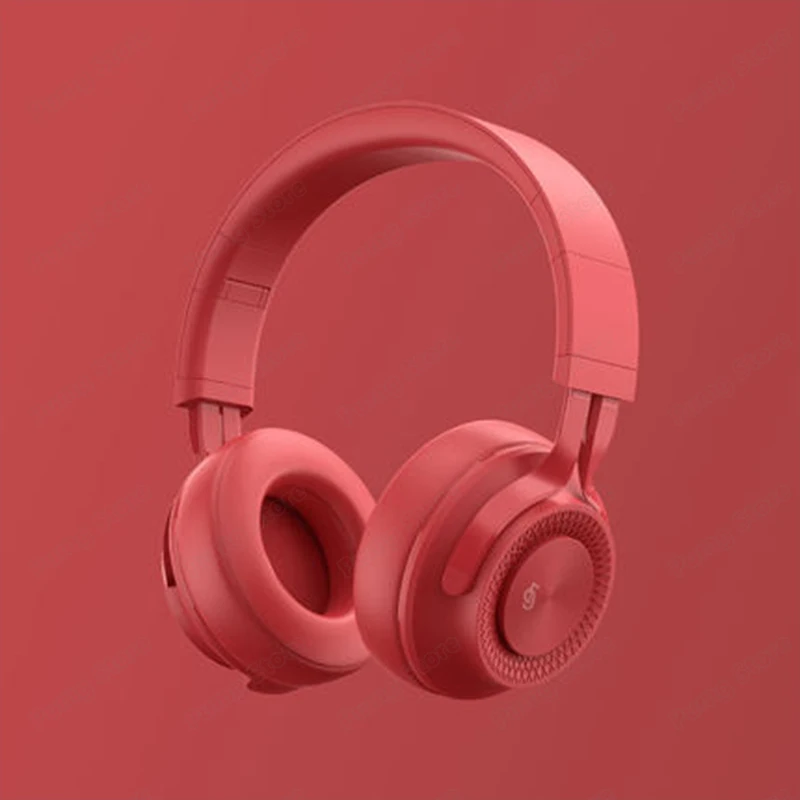 Модные Bluetooth беспроводные наушники P1 Складные стерео супер бас Проводная игровая гарнитура с микрофоном Поддержка TF FM для музыки и спорта - Цвет: Red