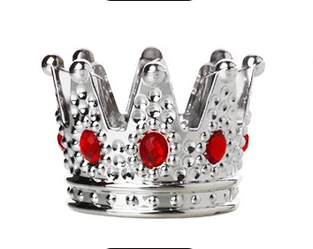 Silver(Red Diamond) Многофункциональный хрустальный стеклянный подсвечник в форме короны - Цвет: Silver(Red Diamond)
