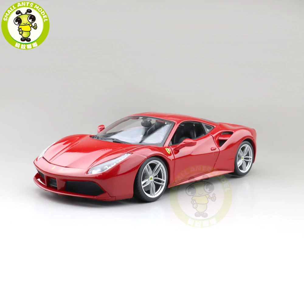 Коллекция 1/18 года модель Ferrari 488 GTB Bburago 16008 литые модели автомобилей игрушки для