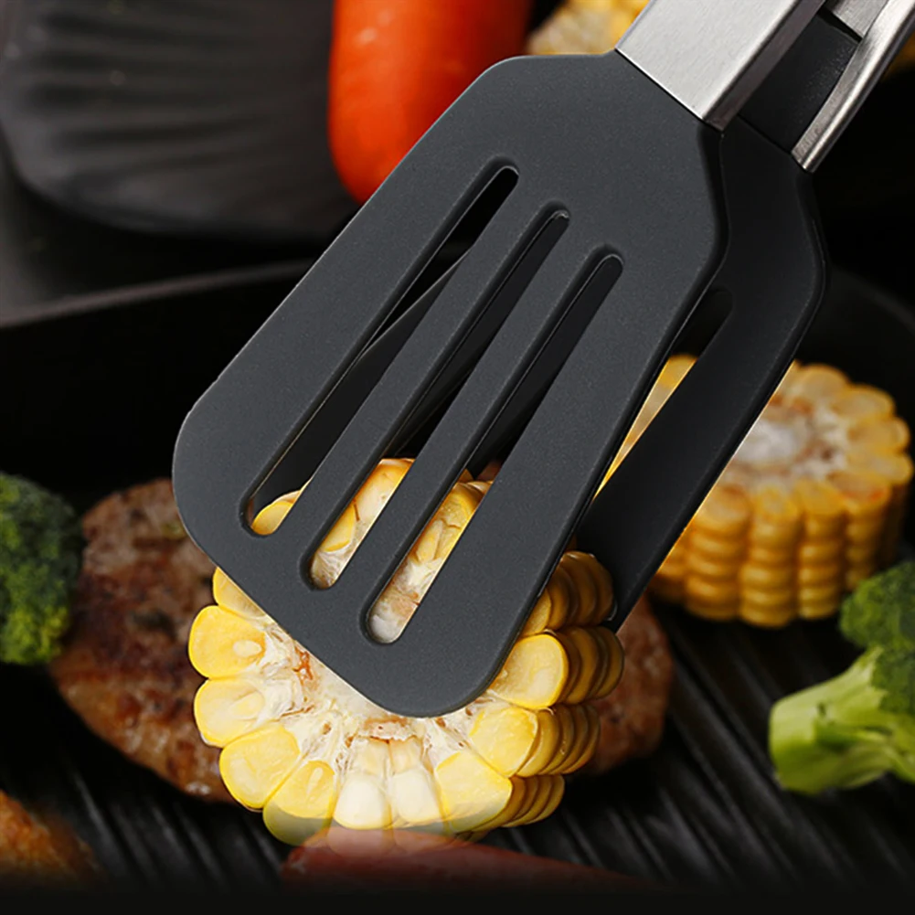 Kitchen Tongs BBQ Clip Salad Bread Cooking Food Serving Tongs