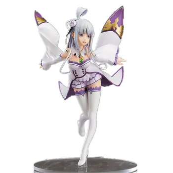 

22cm Re Life In A Different World From Zero Emilia Figure Japan Anime Pvc Girl Sexy Beauty High Quality Action Toy Figures