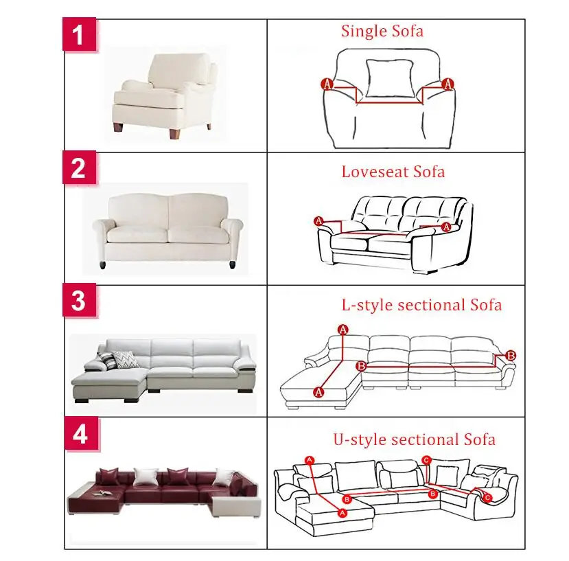 1/2/3/4 местный стрейч чехлов диван-чехол для дивана эластичный чехол для дивана диванных чехлов для Гостиная cubre диван в форме буквы L чехлы для стульев