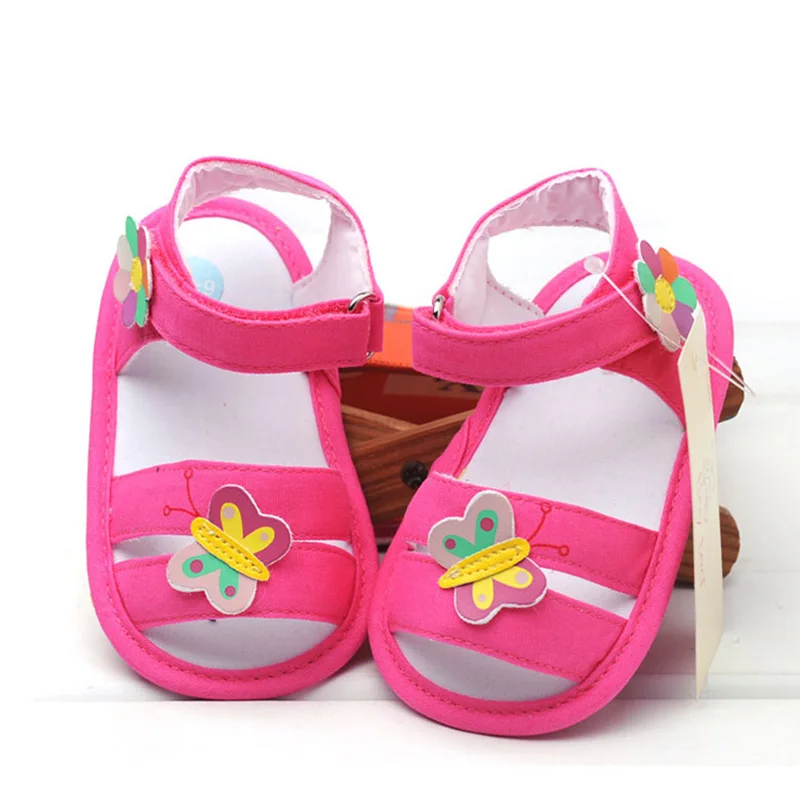 

Butterfly Newborn Baby Sandals Baby Girls Boys Nonslip Soft Soled Casual Summer Breathable Sandals for 6-18M