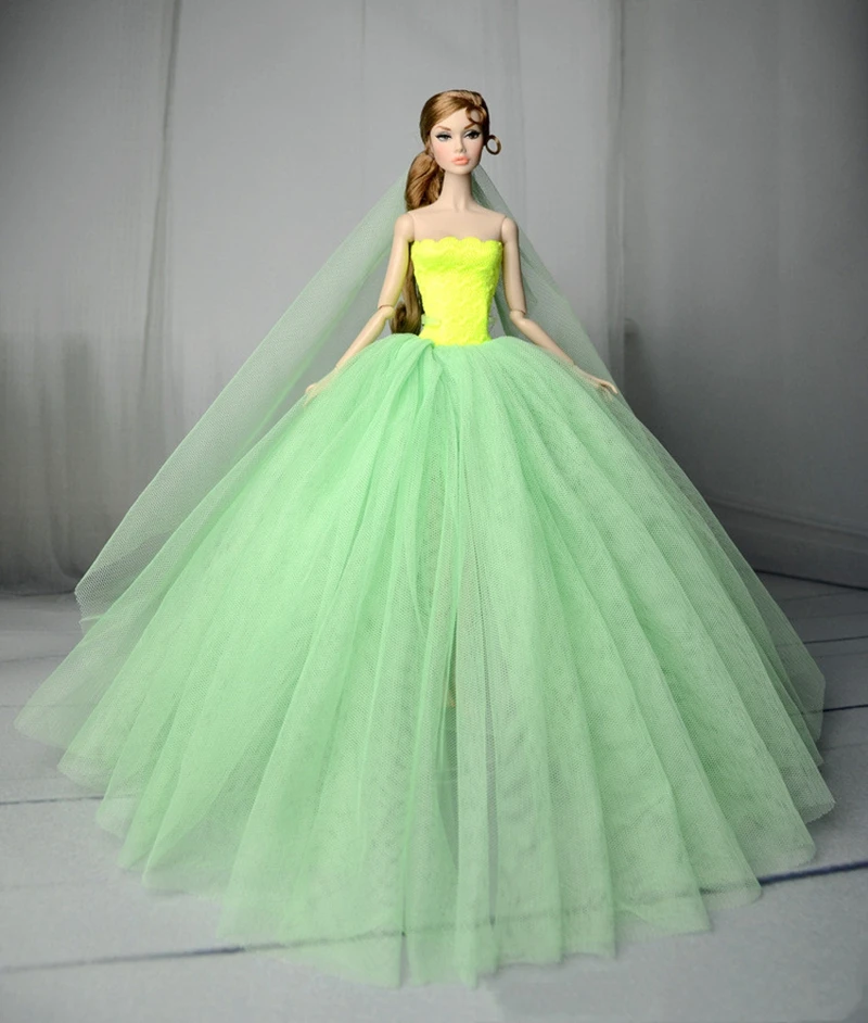 Аксессуары для кукол одежда для 1/6 SD BJD, цветное вечернее Платье ручной работы свадебное платье игрушка для Детская кукла одежда девочка игрушка