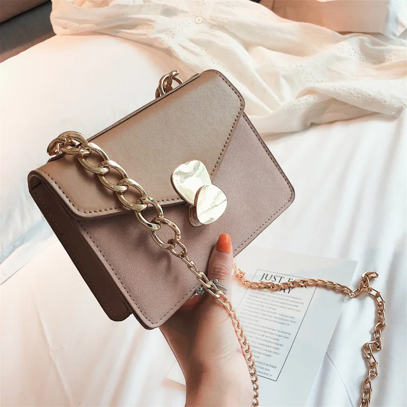 

Autumn Small Bag Women's 2020 New Style CHIC WOMEN'S Bag Fashion Simple Retro Messenger Bag Chain Square Sling Bag