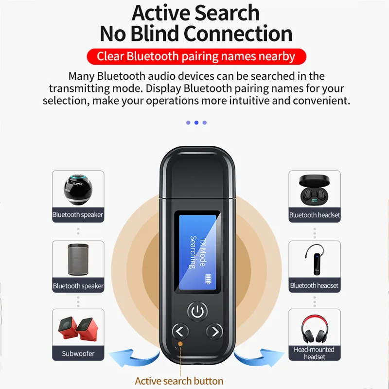 Bluetooth 5 0 Receiver Transmitter 3 5mm Aux Audio Wireless USB Adapter for Headphones Speaker with Mic Bluetooth 5 0 Receptor