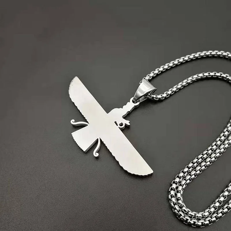 الهيب هوب روك الفولاذ المقاوم للصدأ Faravahar أهورا مازدا قلادة قلادة للرجال الزرادشتية مجوهرات ذهبية فضية اللون 2021 من W245 62 59ر س موبايل Dhgate