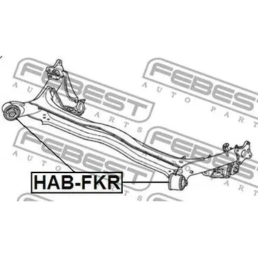 Сайлентблок задней балки Honda Civic FK all 06-12/Jazz/Fit/Insig
