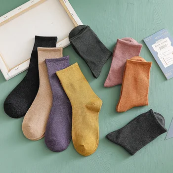 

cotton socks autumn and winter warm women socks colorful Special comfortable Knitted women Casual Socks
