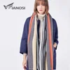 [VIANOSI] 2022 Newest Winter Scarf Women Fashion Striped Cashmere Scarves Luxury Brand Shawls Warm Foulard ► Photo 2/6