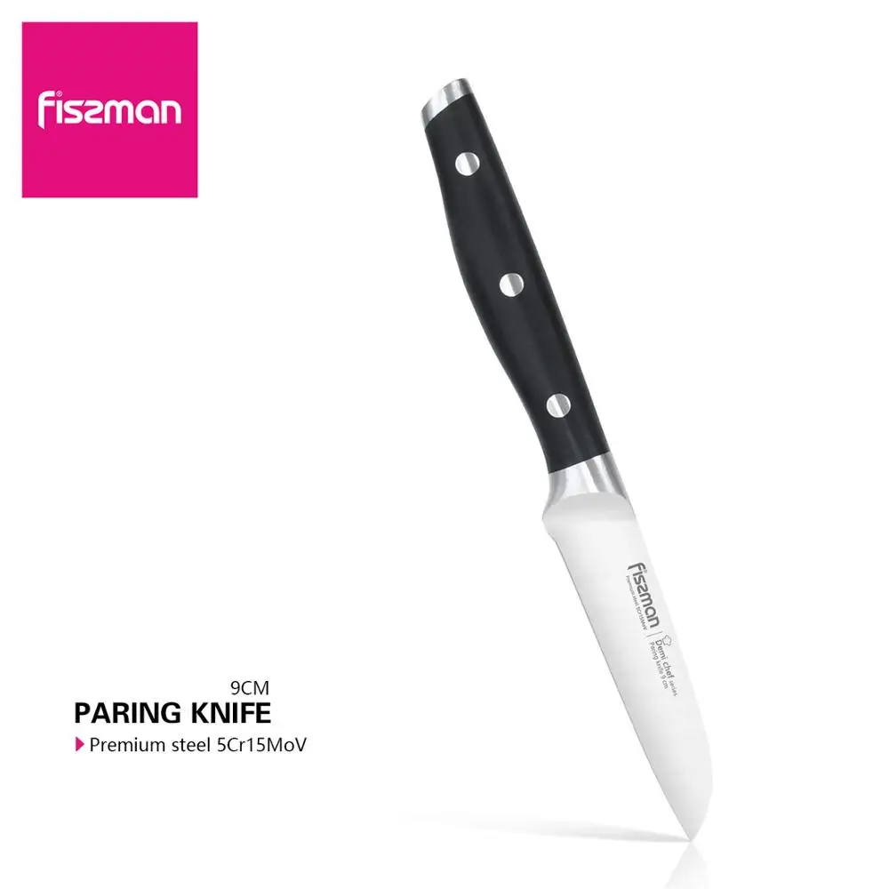 FISSMAN 3 5 дюймовый нож для чистки овощей серия Half Chef немецкие стальные кухонные