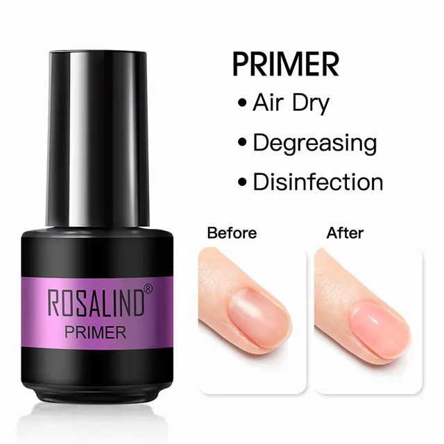 ROSALIND Primer Top Base Coat 7ML Gel Nail Polish For Manicure Long Lasting Nail Art Salon Gel Varnish UV LED Color Gel Polish RAR-RP00