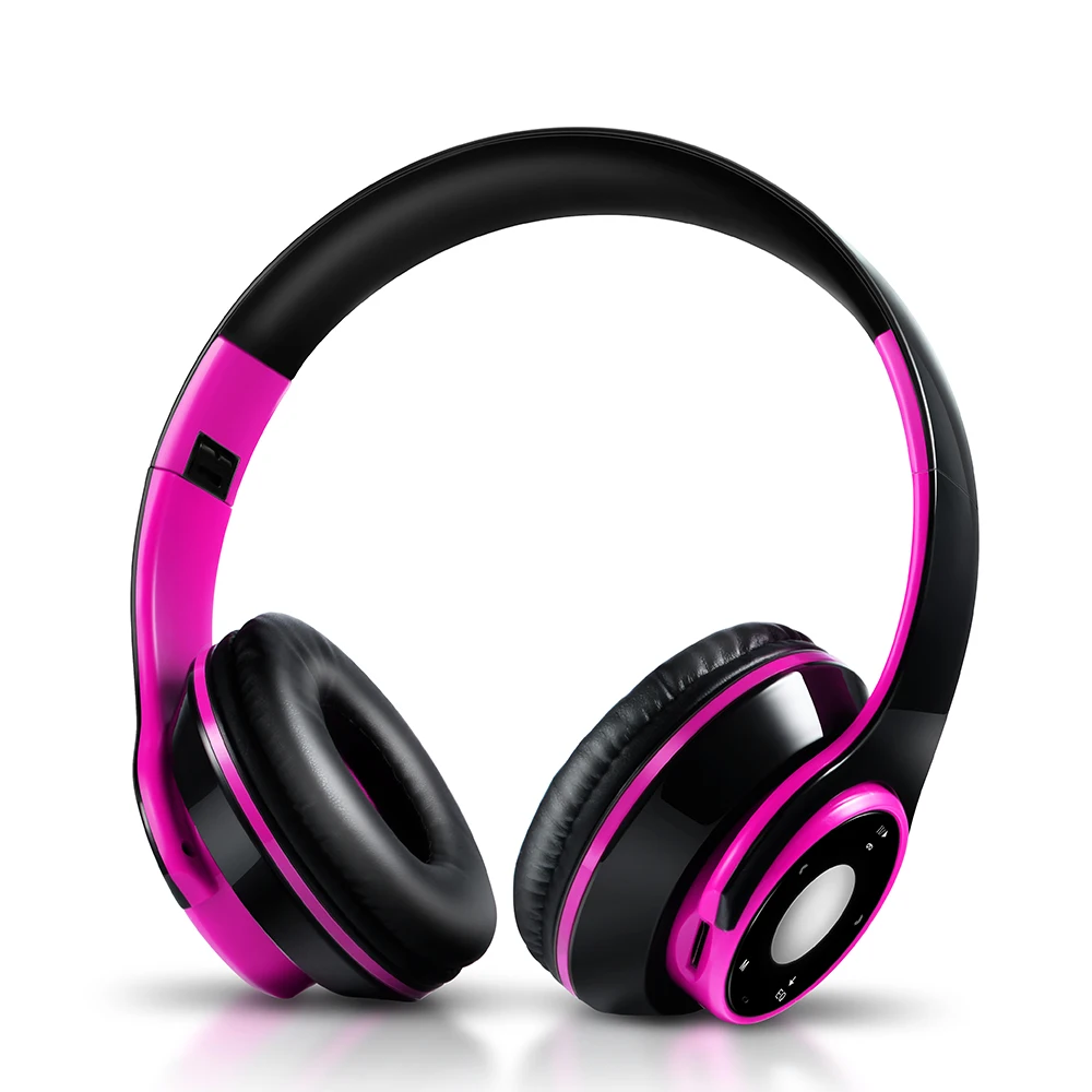 Лучшие яркие наушники беспроводные Bluetooth 5 0 гарнитуры встроенный MP3 плеер