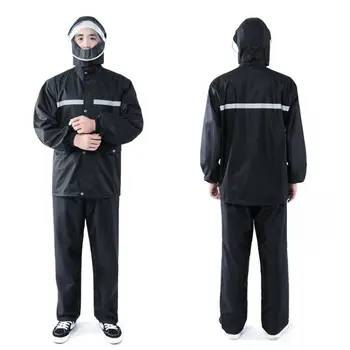 

Adult Raincoat Pants Waterproof Hiking Cycling Mens Sports Suits Fashion Thickening Imperneable Capa De Chuva Rain Gear BE50rc