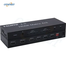 

HD V2.0 4X2 HDMI Matrix Support 2 Audio Outputs with Down Scaler Function
