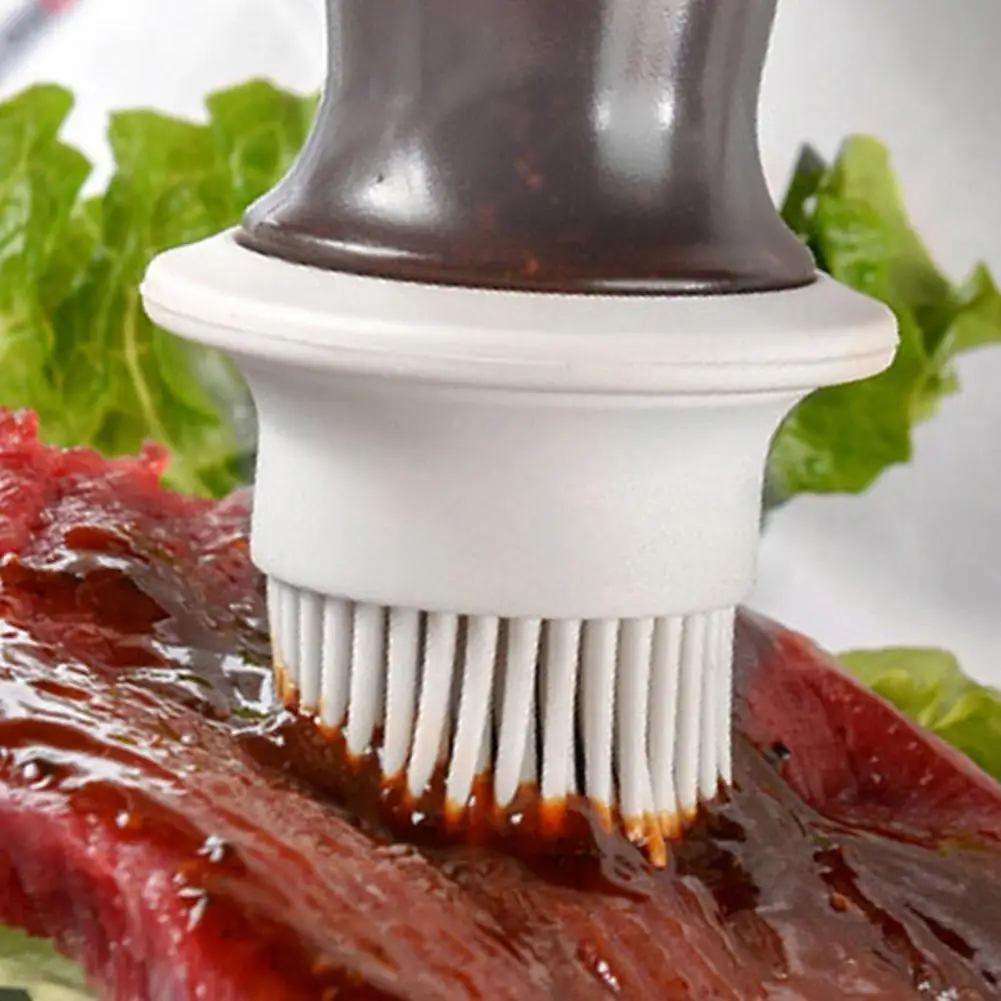 Oil Brush Multifunctional Durable Heat Resistant Silicone Creative Grill Oil Bottle Kitchen Barbecue