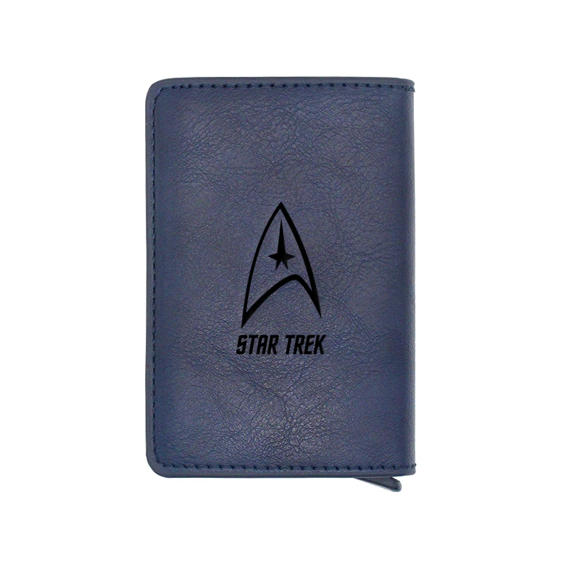 

Fashion Classic Blue Interstellar Symbol PU Leather Aluminium Wallet Charm Men Women Small Money Bag