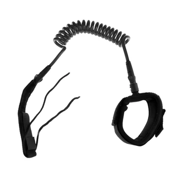 

Double Swivels Surfboard String Leash 5ft Coiled Stand UP Paddle Board Leash 7mm Cord