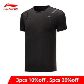 

Li-Ning Men Training T-Shirts AT DRY Breathable 100%Polyester Short Sleeve LiNing li ning Comfort Sports Tee Top ATSP199 MTS3117