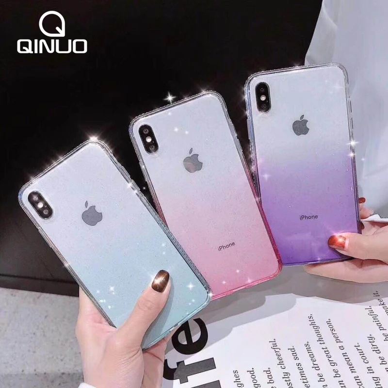 

Colorful Rhinestone Phone Case For iPhone 7 Plus X XR XS Max Clear TPU Bling Diamond Glitter Cover For iPhone X 10 6 6S 7 8 Plus
