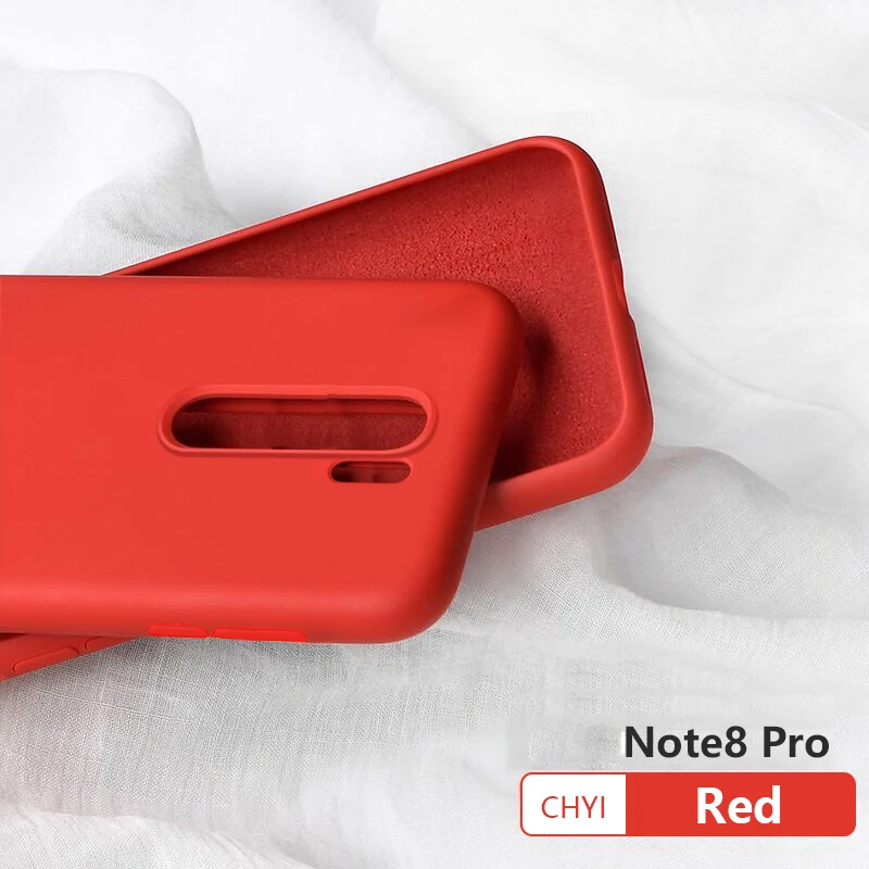 red Чехол для xiaomi redmi note 8t 7 pro 8a mi a3 note 10 9t cc9 se lite чехол funda аксессуары для телефона чехол жидкие силиконовые крышки - Цвет: red