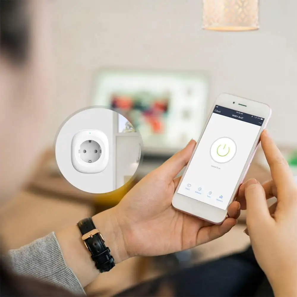 LEORY EU Plug Wifi Smart Socket power мобильное приложение голосовое дистанционное управление Синхронизация с usb-портом работает с Amazon Alexa Google Home