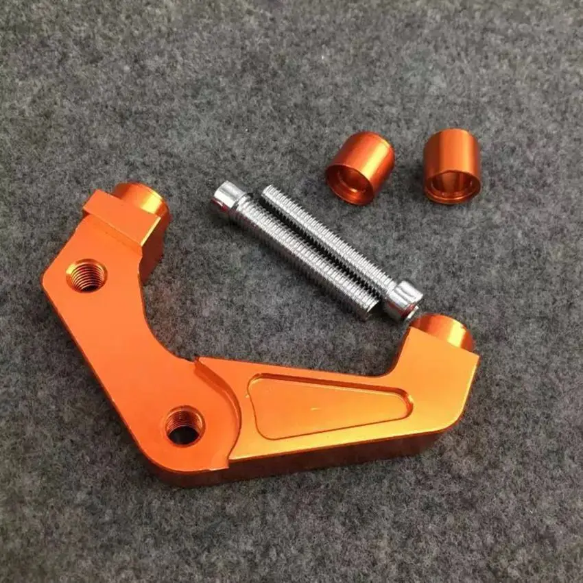 Motorcycle brake caliper adapter code 200/220mm core front fork caliper fixed code electric conversion parts brake pump bracket