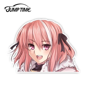 

Jump Time 13cm x 8cm Car Stickers Anime Decal Funny Car Styling Sticker Waterproof Auto Motor Kawii Black Rider Render Graphics