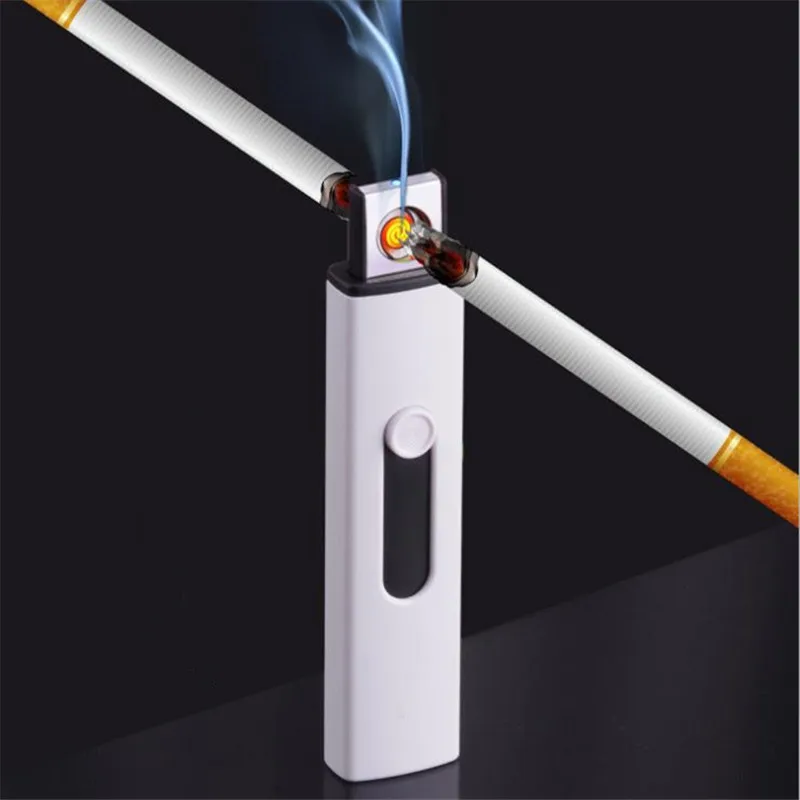 USB электрическая дуговая Зажигалка для сигарет курения вольфрамовые турбо