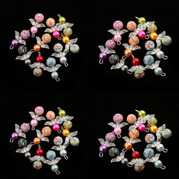 

40pcs Angel Wing Charm Pendant Crafting Jewelry Craft Set For Wedding
