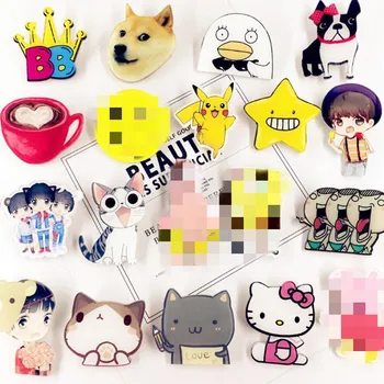 

1PC Anime Brooch dog cat Duck Collar Brooches Jeans Shirt Handbag Badges on Backpack Pins Cartoon
