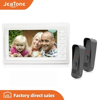 

JeaTone 7 Inch TFT Touch Key 1200TVL Camera Video Door Phone Doorbell Home Security Intercom System Monitor IR Night Vision