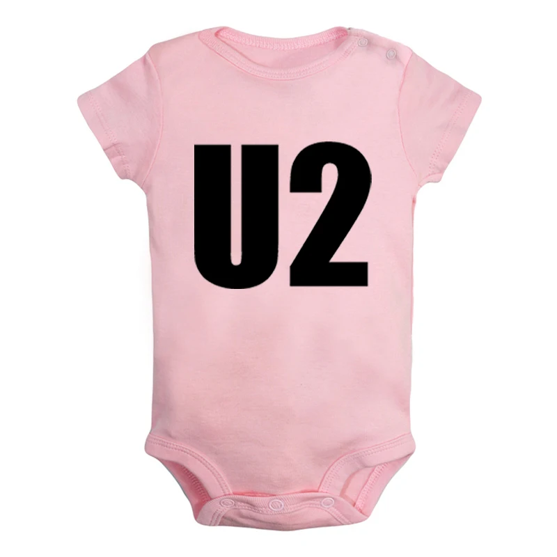 JcBaby1008PD Рок-Группа ACDC U2, альтернативная рок-группа, Одежда для новорожденных мальчиков и девочек, комбинезон с принтом, боди для младенцев, хлопковые комплекты - Цвет: JcBaby1008PD