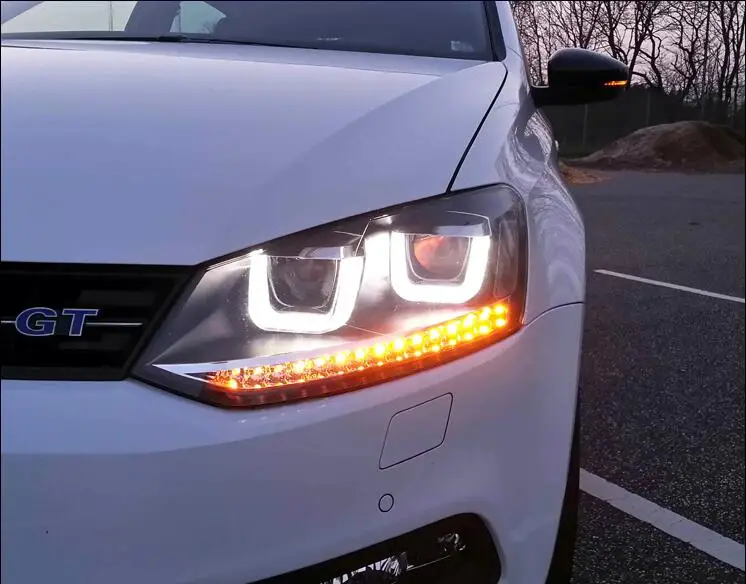 Светодиодные фары рефлекторного типа volkswagen поло