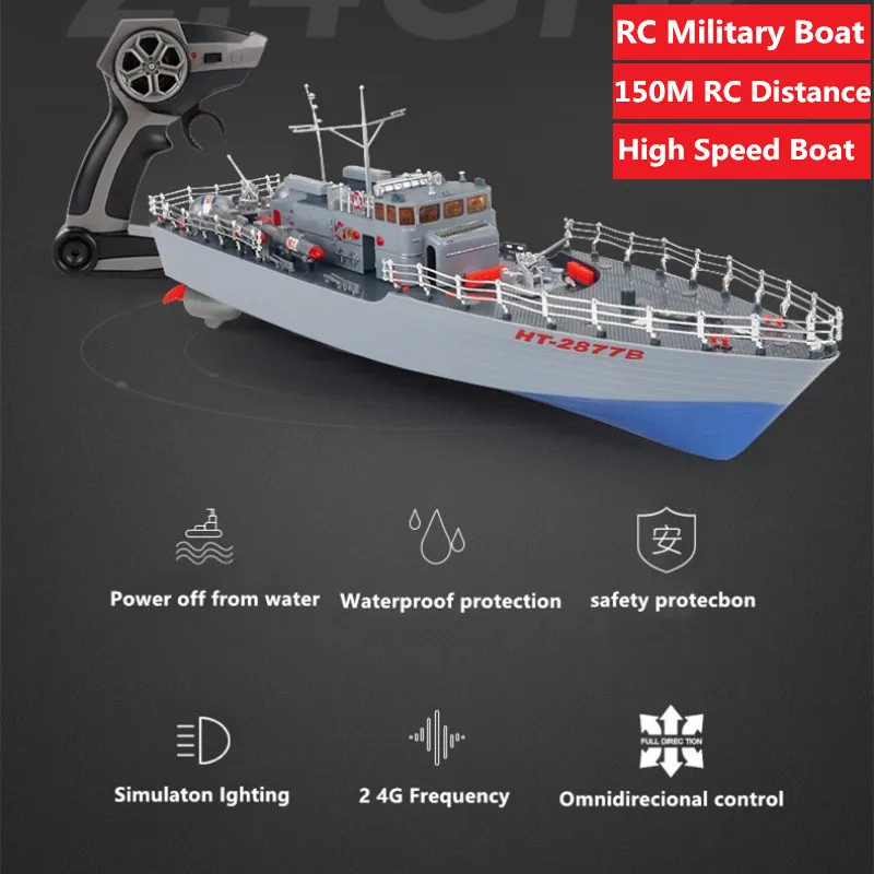 Listrik RC Perahu Militer Model Mainan 