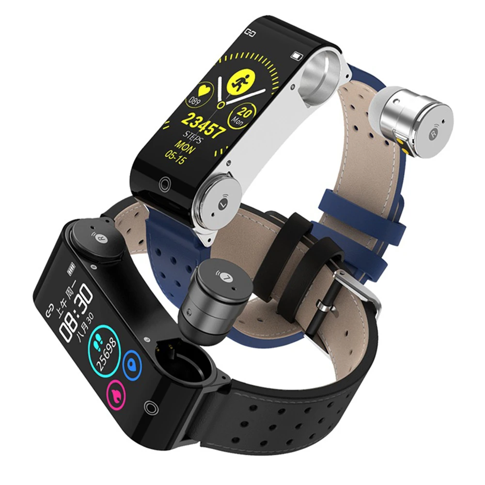 L890 TWS Bluetooth-compatible Earphone Smart Band Watch IP67 Fitness Tracker Bracelet Hear Rate Sleep Monitor | Электроника
