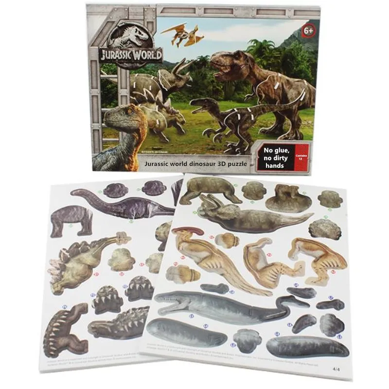 Dinosaur Puzzle | Toys - World Toys 3d Puzzle Children Educational 12 Box Aliexpress