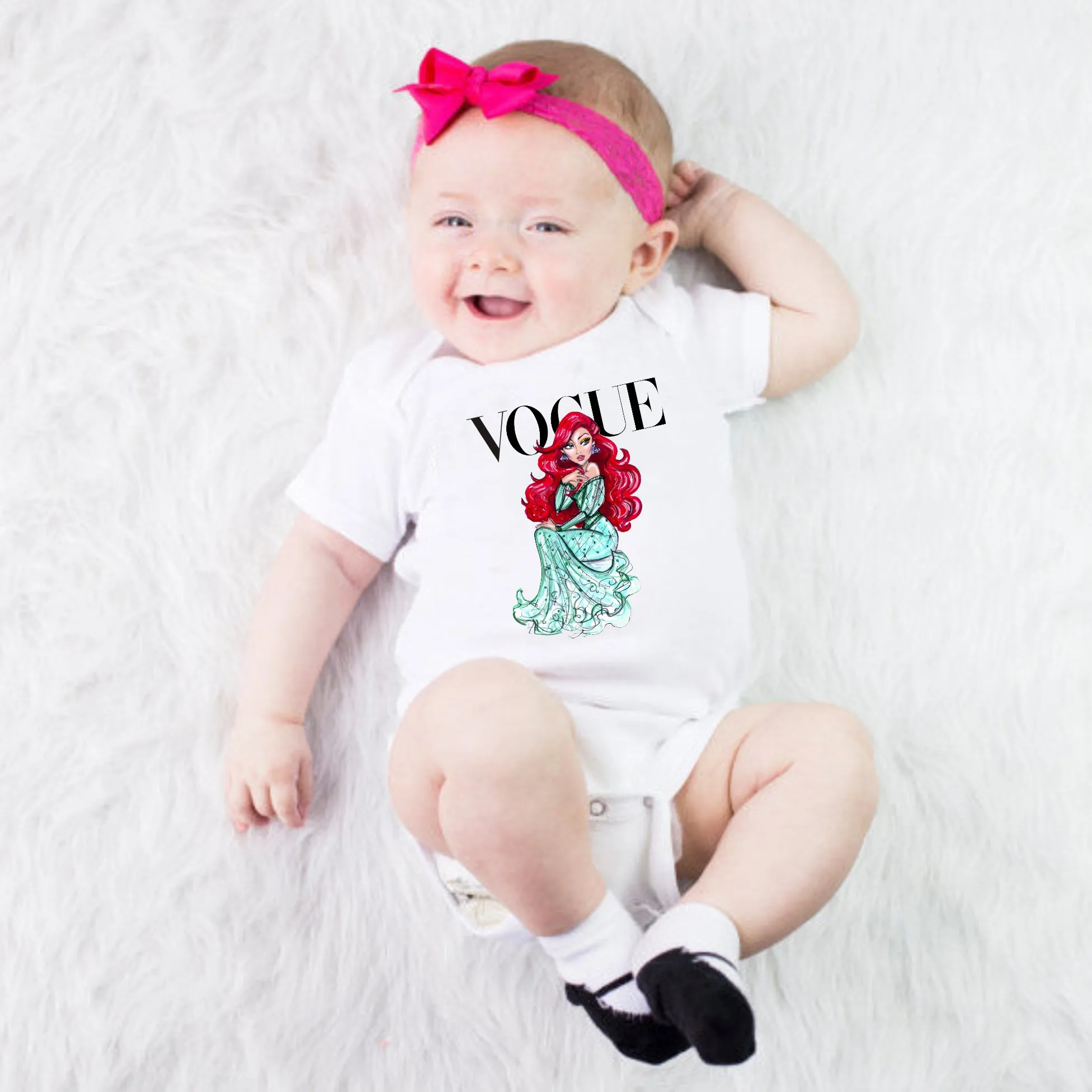 

Fashion Baby Girls Romper 100% Cotton Short Sleeve My First New Year For 0-24M QT-1925