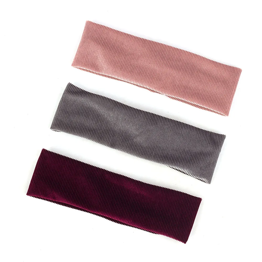 

Autumn Winter Fashion Women Headband cotton Retro Elastic Hair Scarf Hairband 2019 Solid Head Band Headwear Hair Accessories