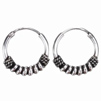 

YinDX 925 Sterling Silver Original Minimalist Earrings Twisted Twist Infinite Earrings Suitable For Original European Women