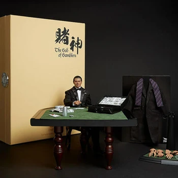 Price 1/6 Full Set God Of Gamblers Gao Jin Chow Yun Fat Little Knife Lau Andy Action Figure Model Toys