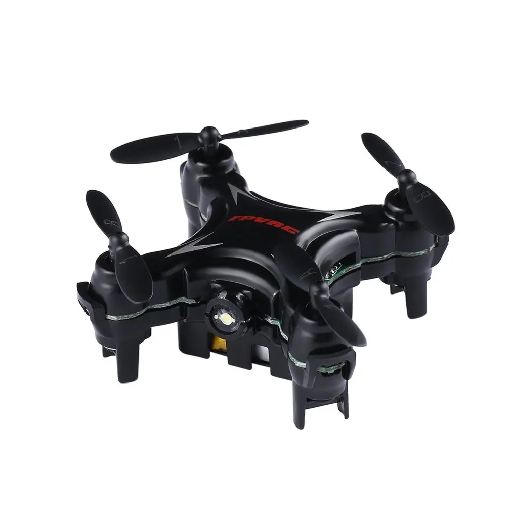 Q7 четырехосный 4 канала 6 Axis Gyro Rc нано Мультикоптер Мини карманный беспилотный Радиоуправляемый летательный аппарат-белый/черный с 3d чехол-книжка