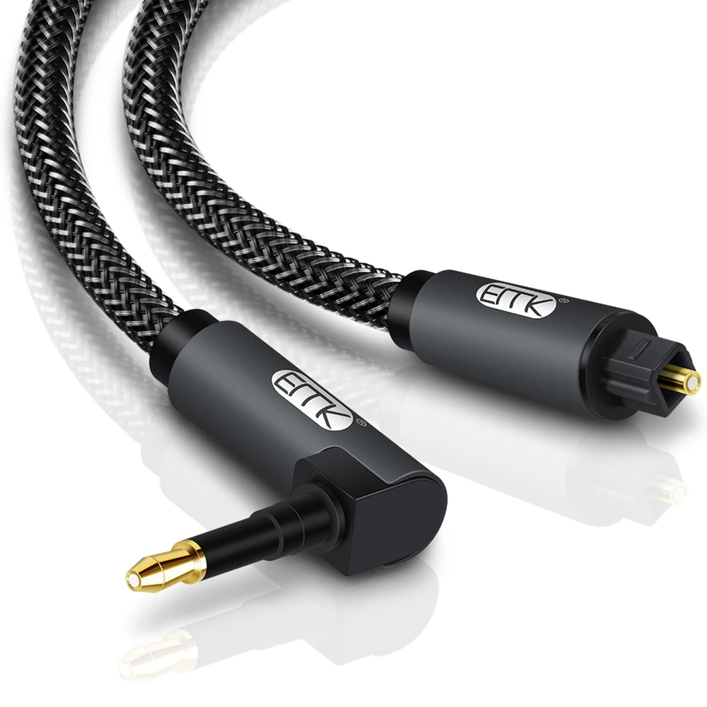 Emk 90 Gradi Mini Toslink A Toslink Cavo Maschio Spina Connettore Adattatore Convertitore Jack Cavo