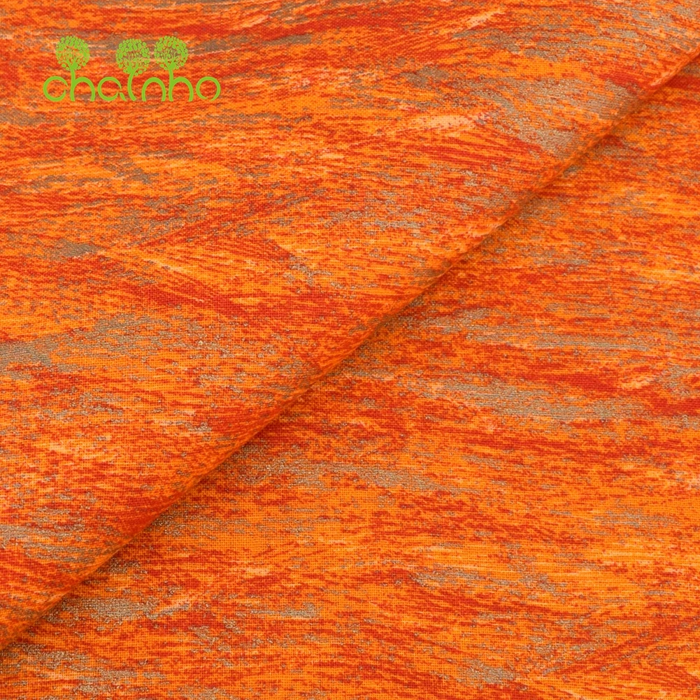 Chainho,Plain Cotton Fabric,Patchwork Cloth,Orange Color Series Of Handmade DIY Quilting & Sewing Crafts,Cushion,Bag Material