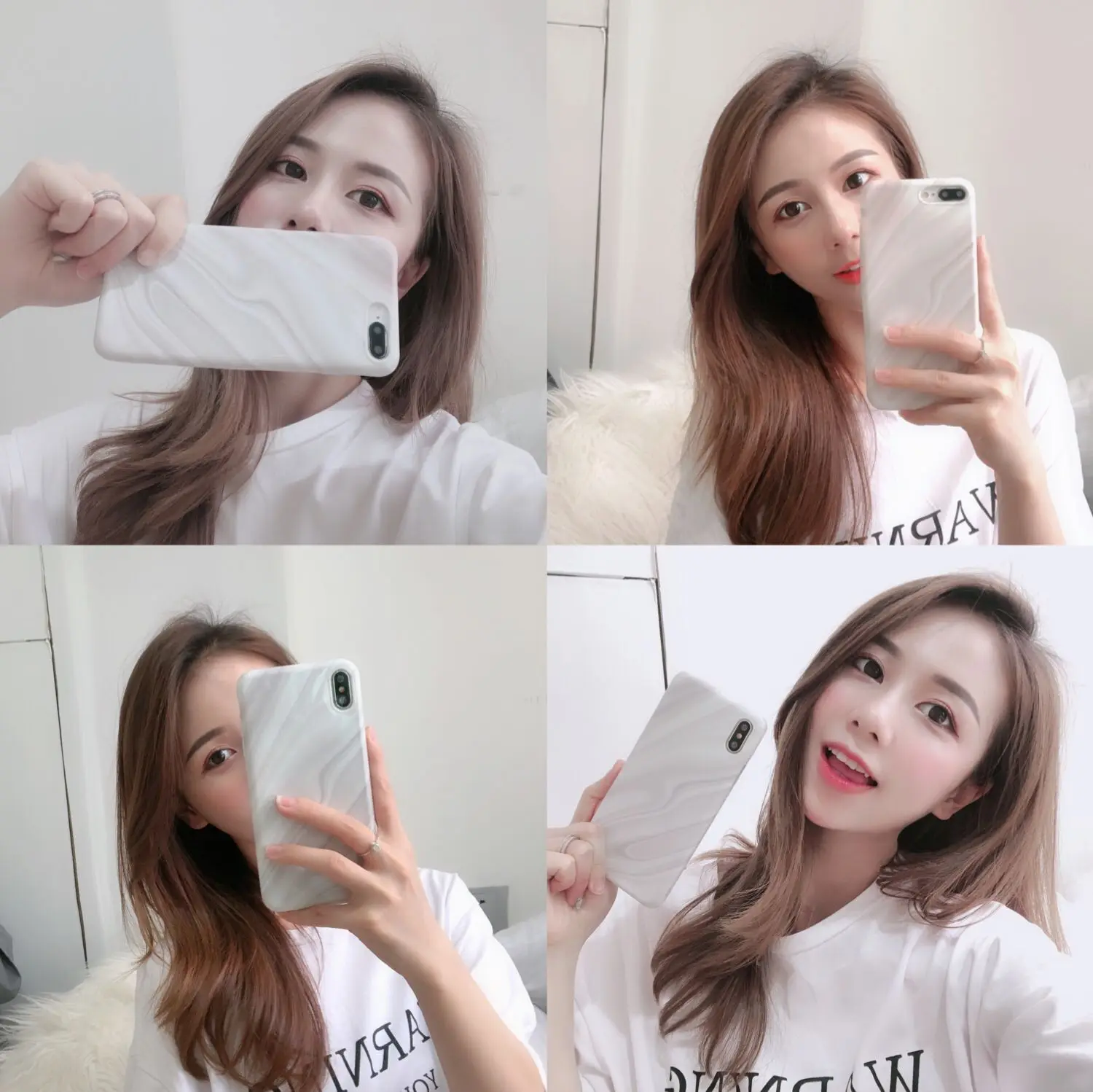 

Cool Minimalist White Phone Drop-Resistant Protective Case