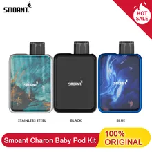 Smoant Charon Baby Vape Kit 750 мАч 15 Вт 2 мл картридж 0.6ом сетка/1.2ом Ni80 катушка испаритель электронная сигарета vs Pasito набор battlestar