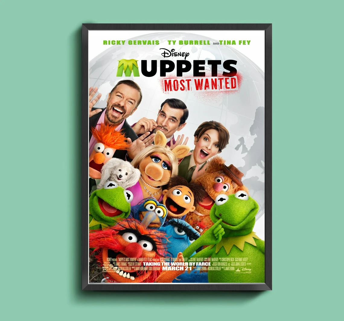 Muppets Best Wanted Classic Movie Canvas Art Poster Home Wall Painting Decoration (Senza Cornice)