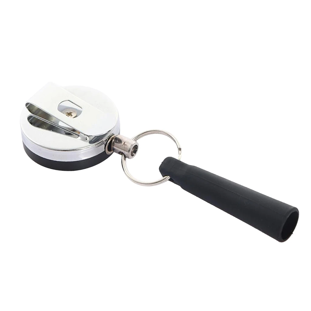 MagiDeal Retractable Anti-Theft Wire Rope Pen Holder Reel Buckle Belt Clip