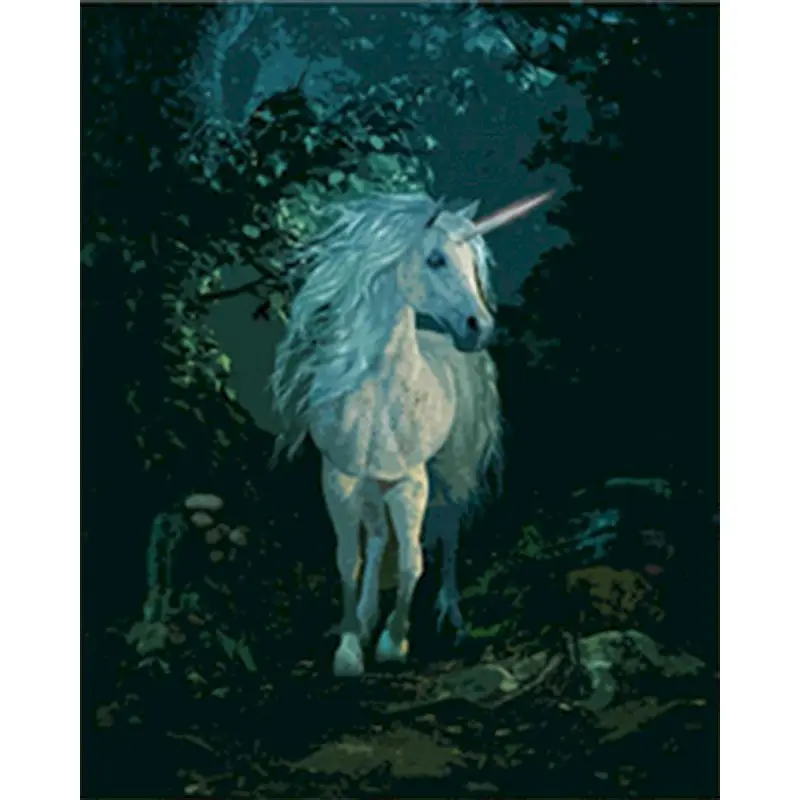 

Painting By Numbers Beautiful unicorn DIY animals Hand Oil Painting Unique Gift For Children adults By Kits Home Decoration