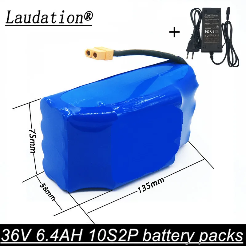 

Balance Scooter 36V 6.4ah Lithium Battery High Drain 2 wheel Electric Scooter Balancing Battery For Self-balancing Fit 6.5 "7"